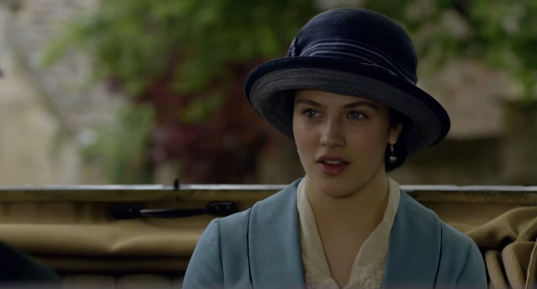 Lady Sybil Crawley, the youngest sister, is kind, progressive, and defies convention (Image via YouTube/Downton Abbey)